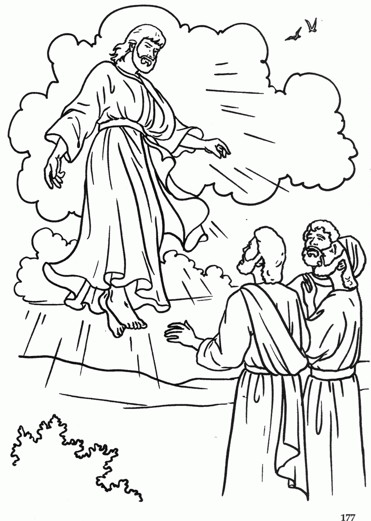 jesus rising to heaven drawing